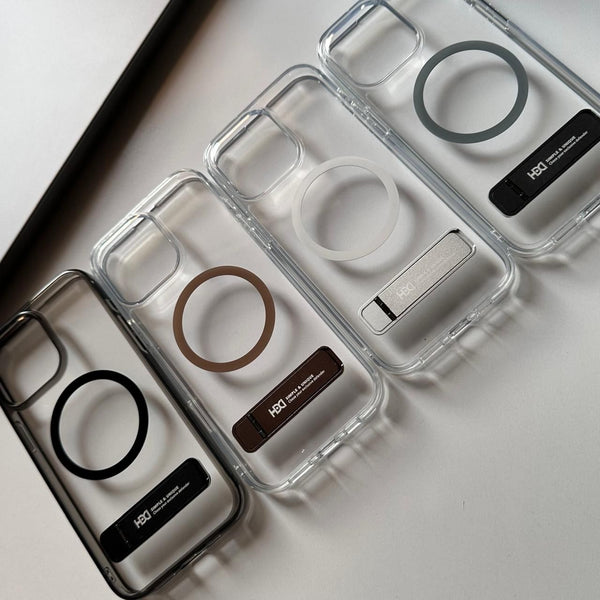 HDD Transparent Metal Stand MagSafe Case(Code HDD74)