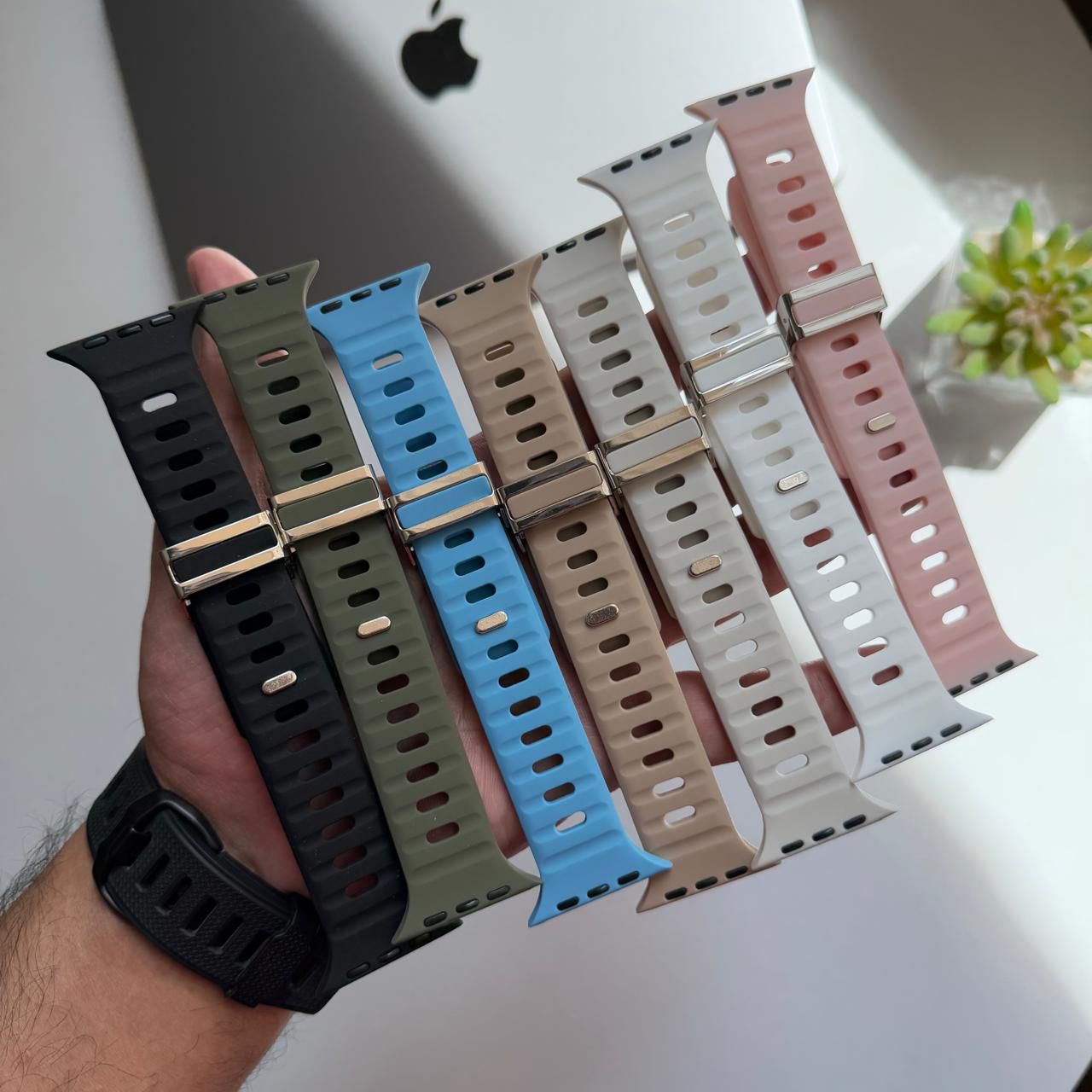 Silicone Sport Silicone Band for Apple Watch(Code GRN81)