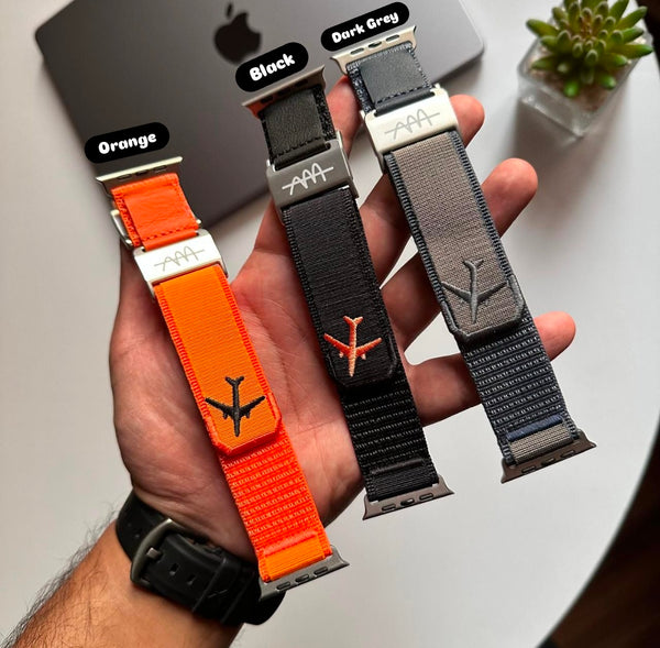 Plane Stretch Canvas Band for Apple watch(Code PLN62)