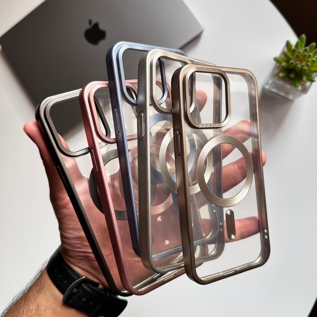 TPU MagSafe Clear Matte Frame Case (Code TMC29)