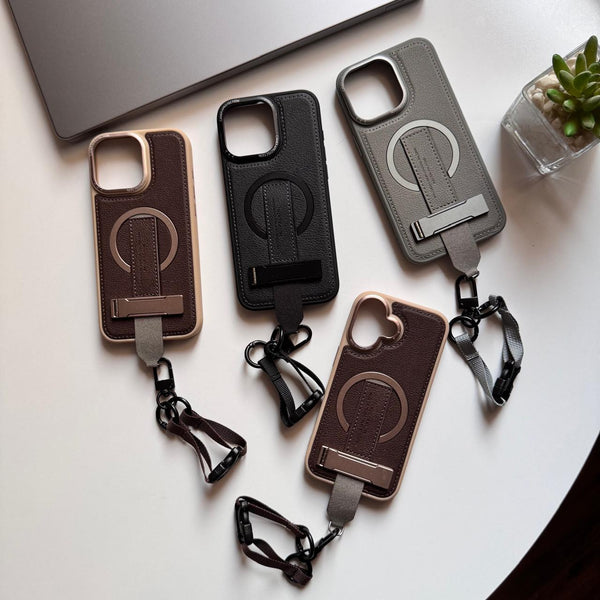 Leather with Metal Stand Case(Code SLM63)
