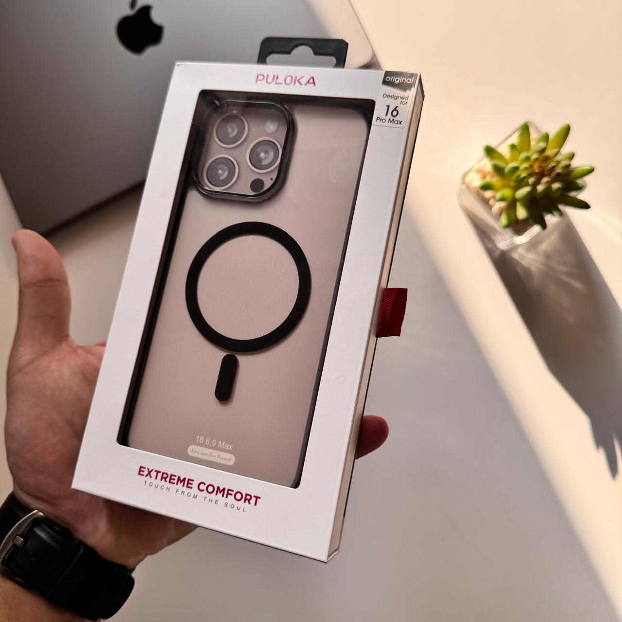 PULOKA Transparent Colored Frame MagSafe Case(Code PKL34)