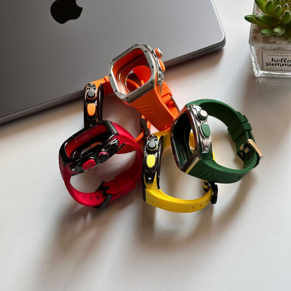 Luxury Silicone & Metal Kit for Apple Watch(Code KIT50)