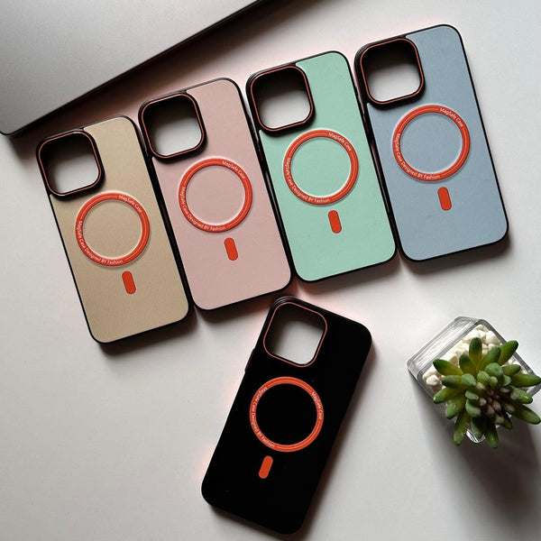 Hard Slim-Fit Formal Leather Pastel Colors MagSafe Case(Code PST64)