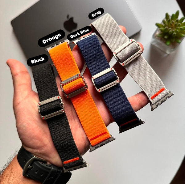 Stretch Canvas with Metal Lock Band for Apple Watch(Code STC64)