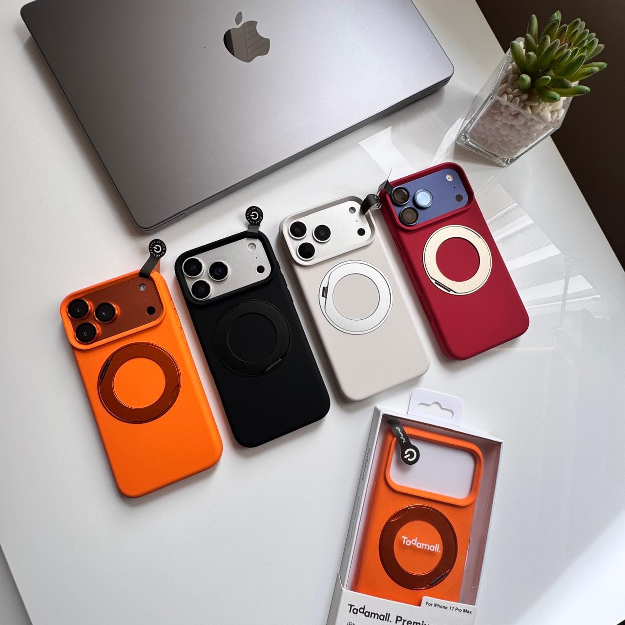 Tadamall 360 Silicone MagSafe Metal Stand Case(Code TDM82)