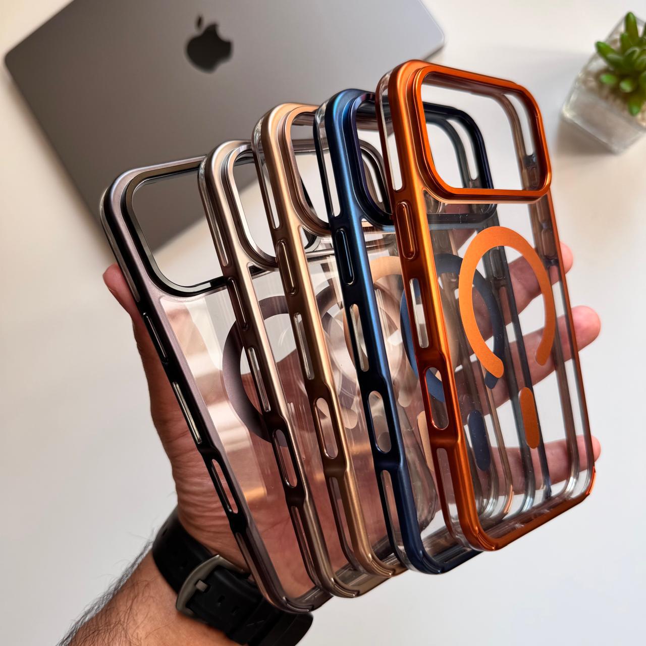 Acrylic Transparent Frame MagSafe Case(Code ATM73)