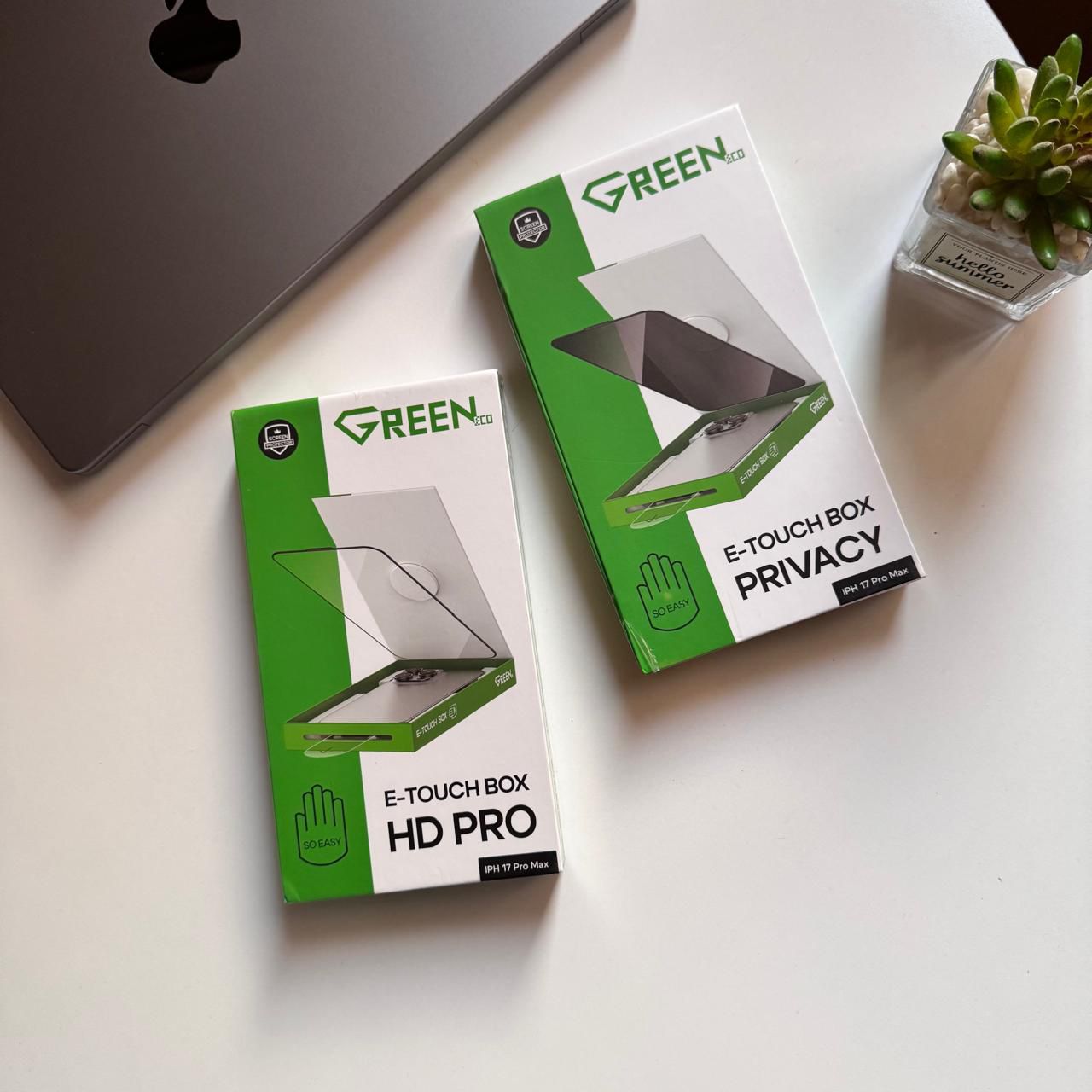 Green Glass Screen Protector E-Touch Box(Code SCP50)