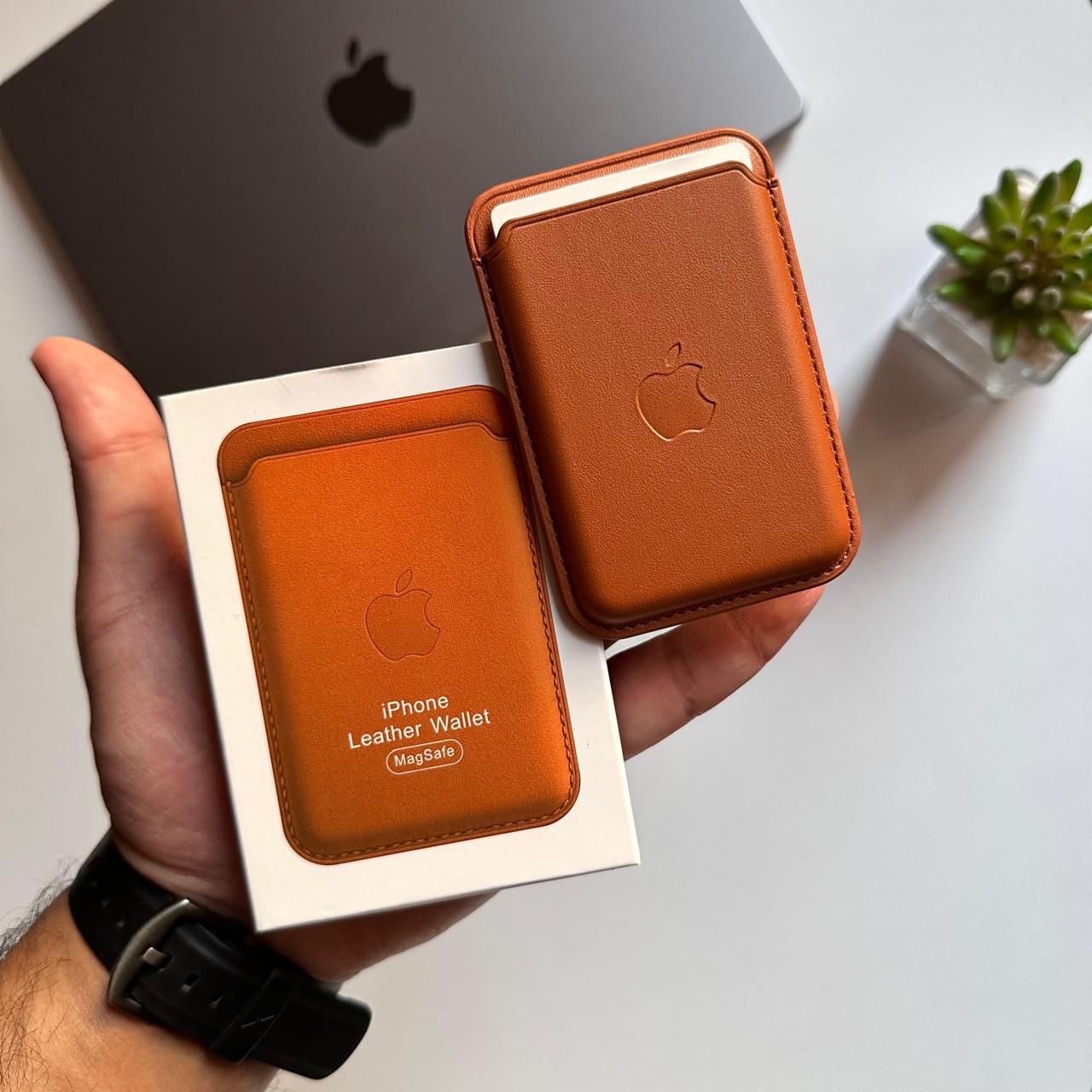 Apple Magnetic Leather Wallet (Code AMW6)