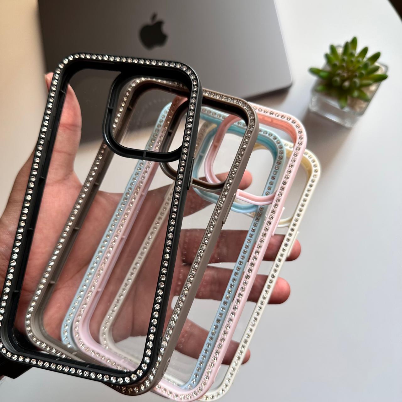 Transparent Diamond Frame Case(Code DYF76)