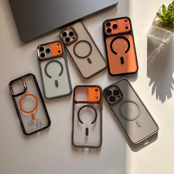 Transparent Frame Opened MagSafe Case(Code OFT53)