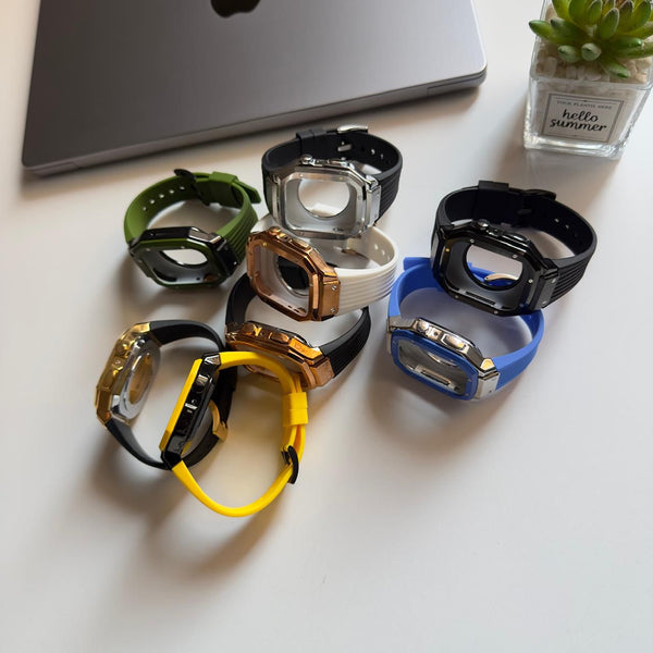 Luxury Silicone & Metal Kit for Apple Watch(Code KIT51)