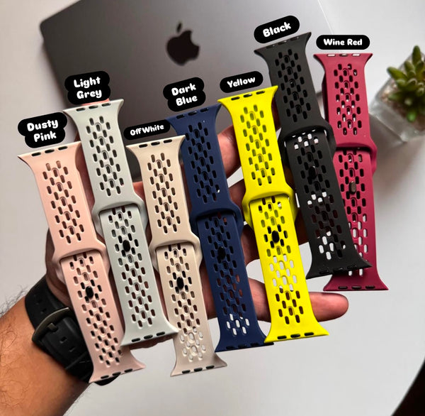 Venting Silicone Band for Apple Watch(Code VSB54)