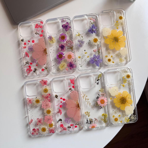 Flowers Epoxy Clear Silicone Case(Code FTX51)