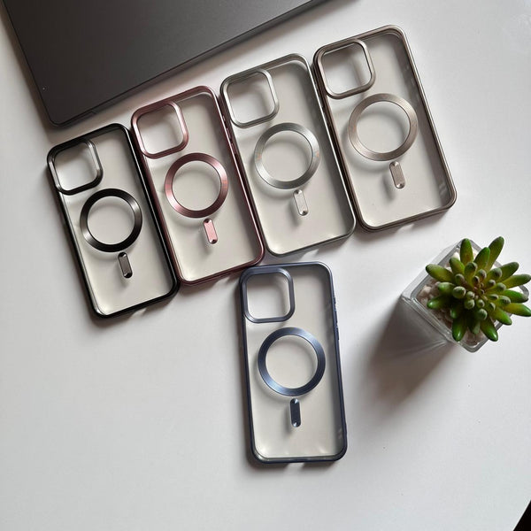 TPU MagSafe Clear Matte Frame Case (Code TMC29)