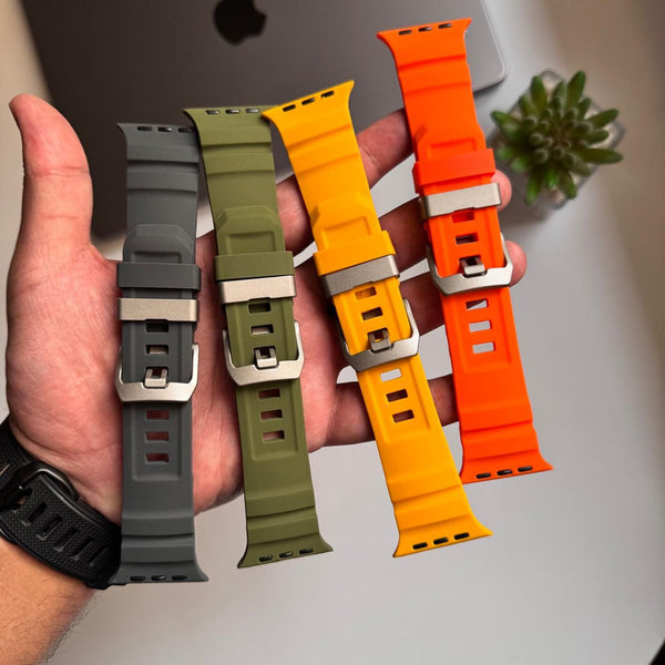 Basic Two Lines Silicone Band for Apple Watch(Code ZEN64)