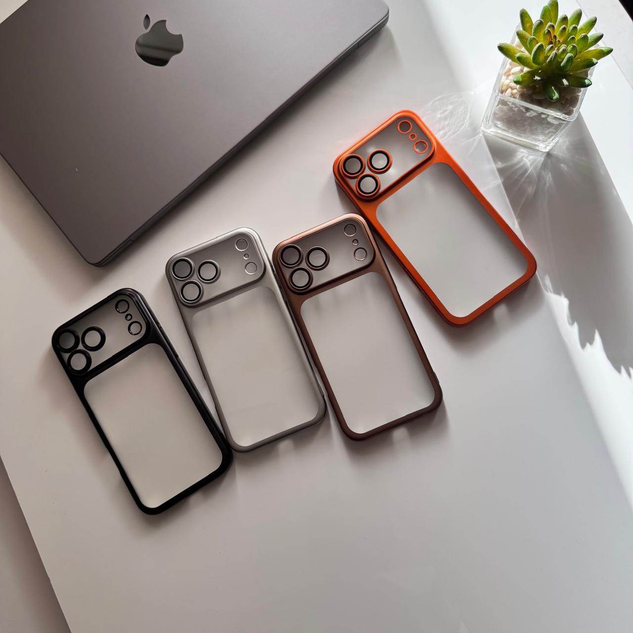 Pure Matte Frame with lens Protector Case(Code PML44)