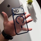 Pure Matte Frame MagSafe with lens Protector Case(Code PML43)