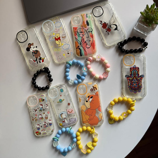 Clear Custom Case With Hand Holder (Code H10)