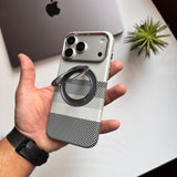 Basic Carbon Metal Stand MagSafe Case(Code BCM27)