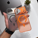 Pure Matte Hard Slim-fit Triangle Camera Shape MagSafe Case(Code TRN15)