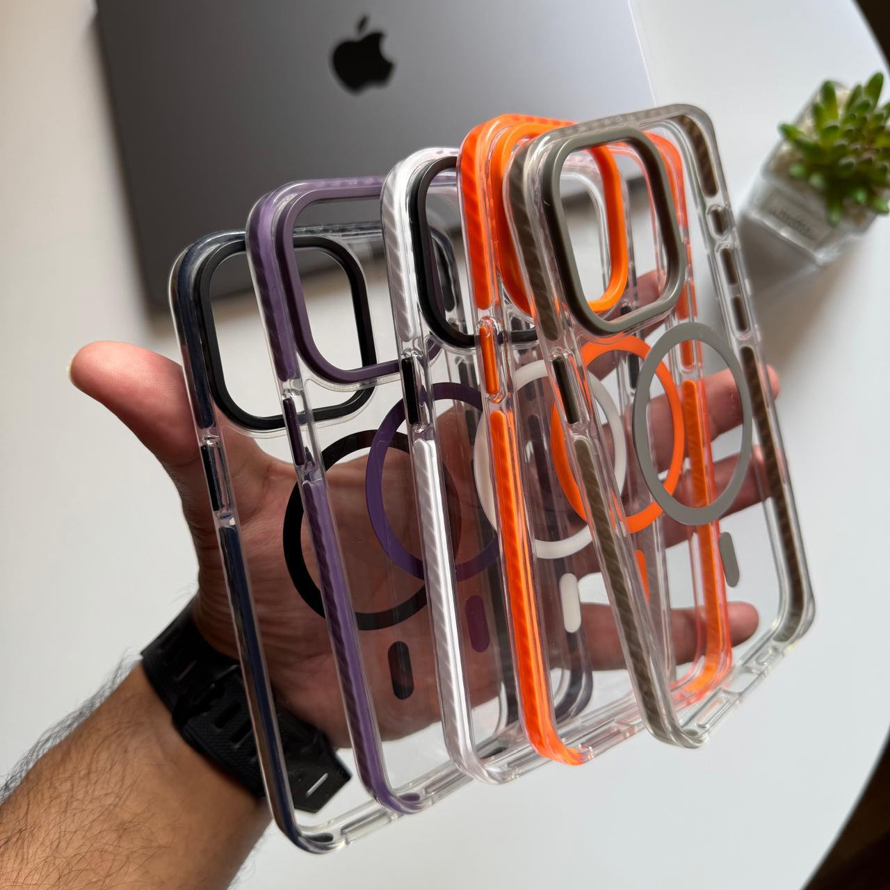Transparent Metal & Colored Frame Case(Code MTC35)
