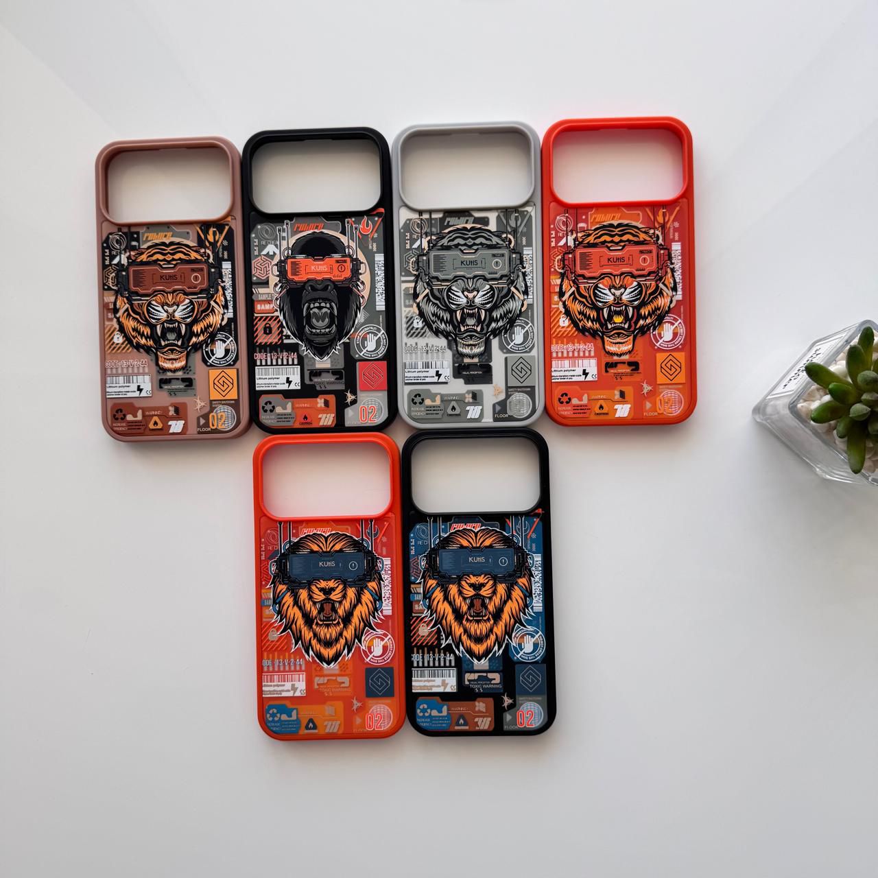 KUtiS Lion Design Double-Layer Pattern Case(Code KUT78)