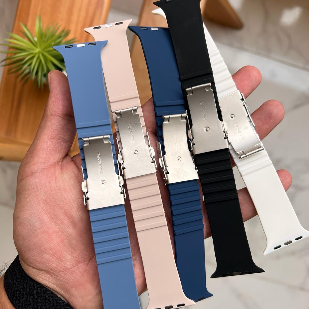 Silicone Lock Band For Apple Watch (Code LB52)