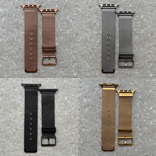 Metal Lock Slim-fit Band For Apple Watch (Code AS447)