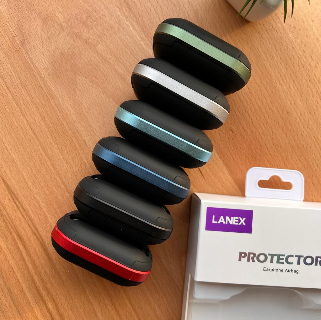 LANEX DOO Hard matte acrylic + metal frame Airpod Cover (Code LD660)