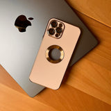 Glossy Acrylic With Lens Protector And Metal Ring Case (Code GMR87)
