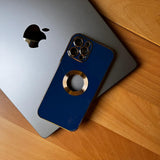 Glossy Acrylic With Lens Protector And Metal Ring Case (Code GMR87)