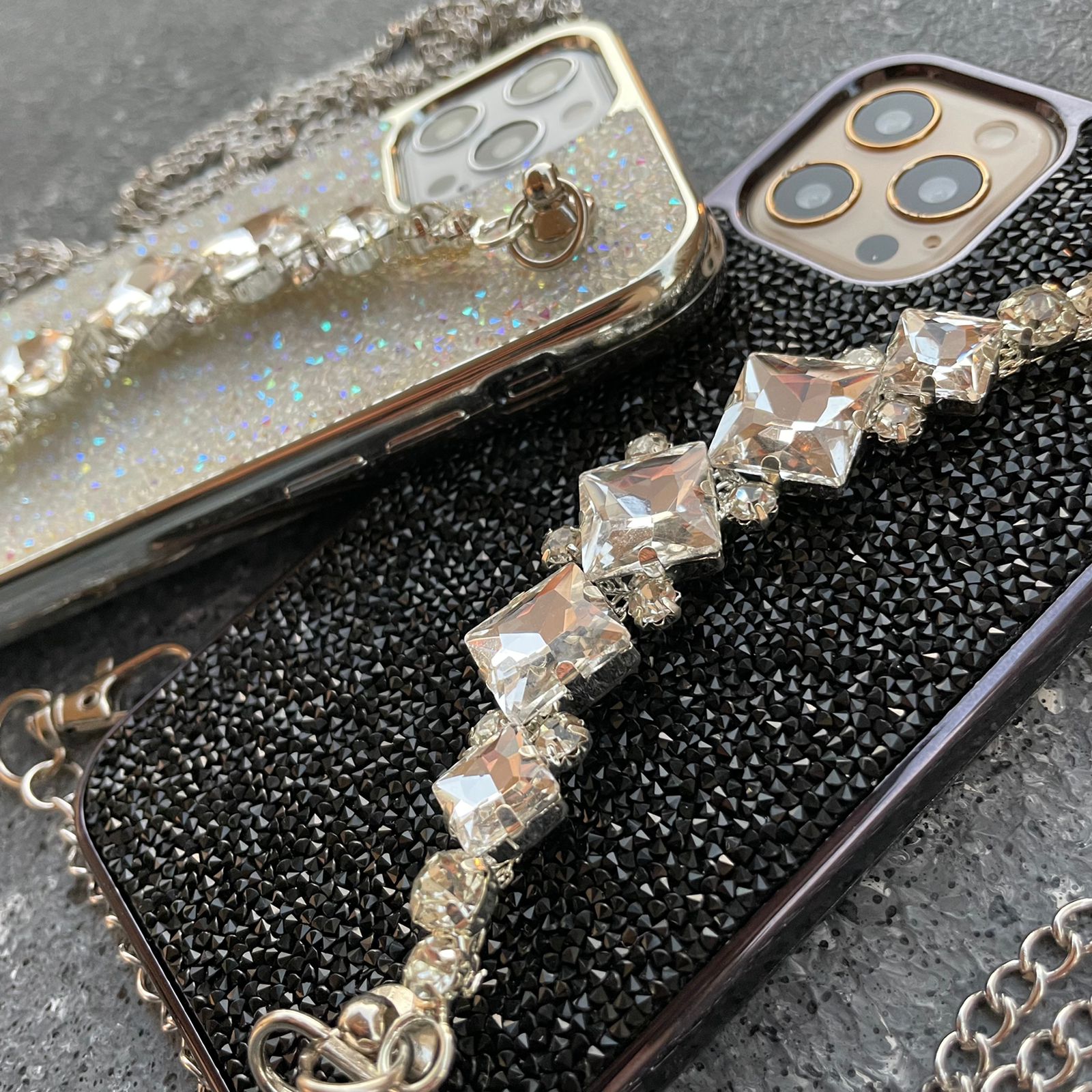 Diamond Fashion Case With Strap