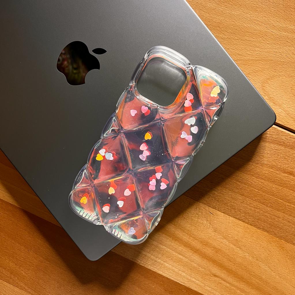 Clear Hearts Reflection Case