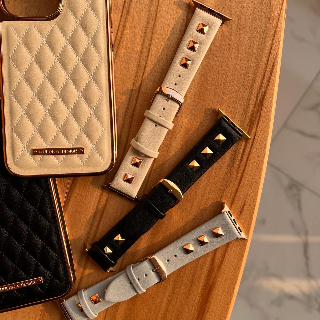 Luxury Leather Band For Apple Watch (Code LLBA6)