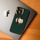 Glossy Acrylic With Lens Protector And Metal Ring Case (Code GMR87)