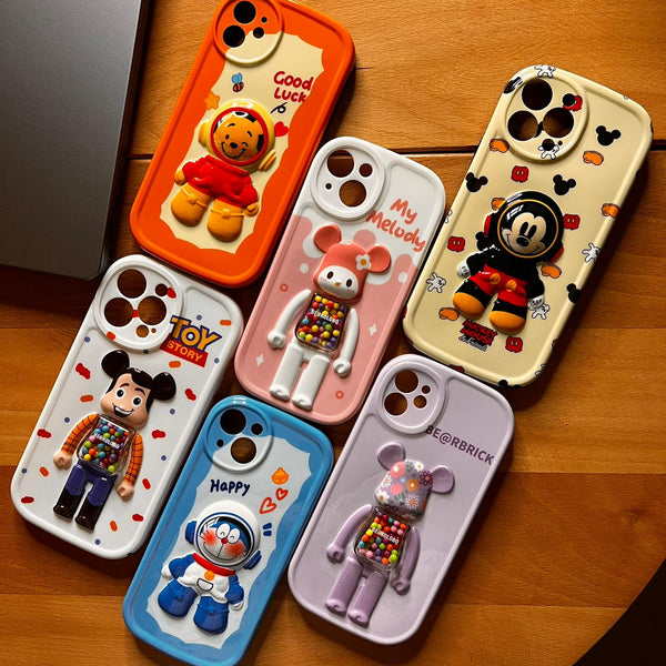 3D Glossy Disney With Camera Protector