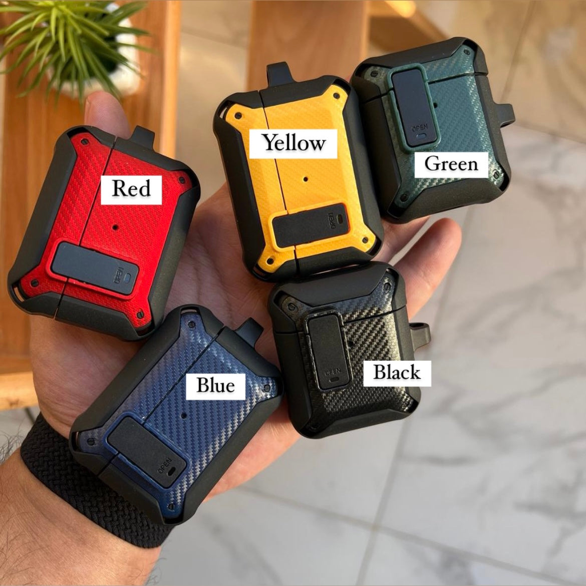 ST Anti-Shock Carbon AirPod Cover (Code BW551)