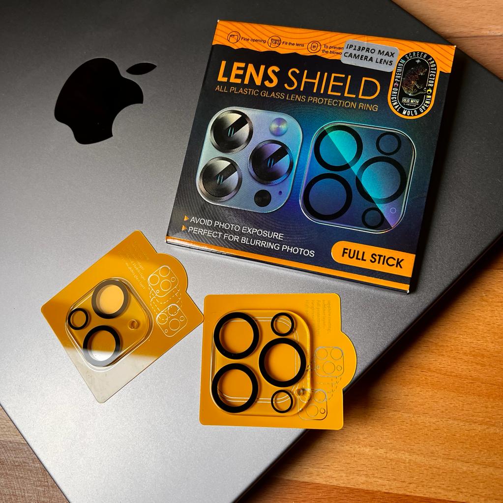 Lens Shield Clear Camera Screen Protector with Black Frame(Code LSC81)
