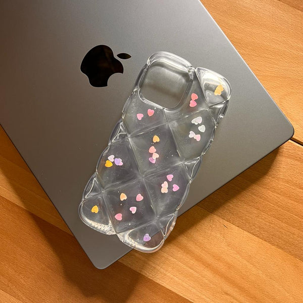 Clear Hearts Reflection Case